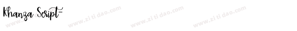 Khanza Script字体转换